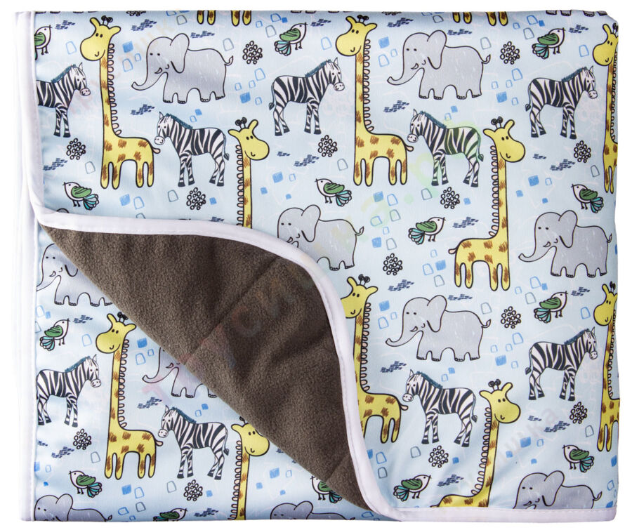 Впитывающая пеленка Голубая Африка (бамбук-уголь) 70*120