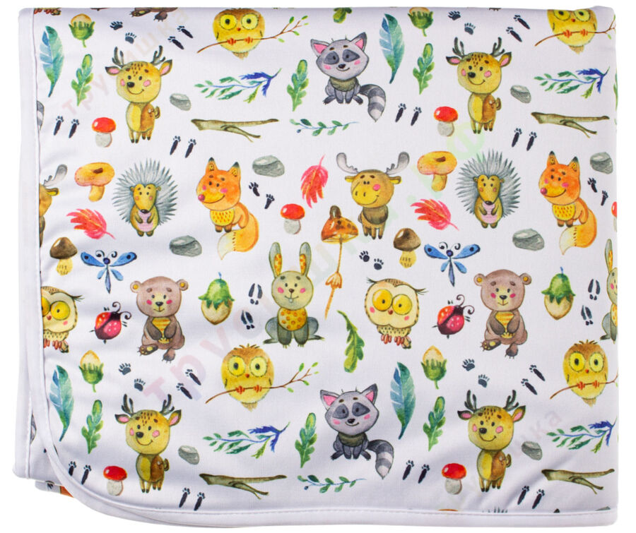 Впитывающая пеленка Лесной урожай (бамбук-уголь) 70*120