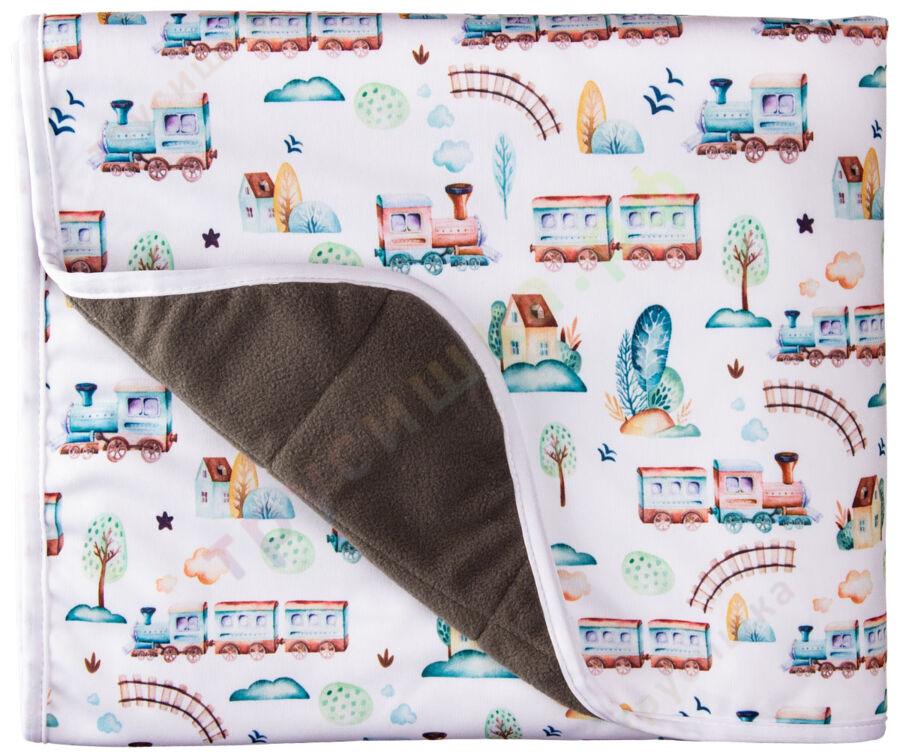 Впитывающая пеленка Паровозик (бамбук-уголь) 70*120